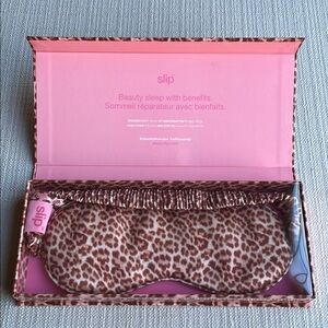 Slip Pink leopard Silk Face Mask
